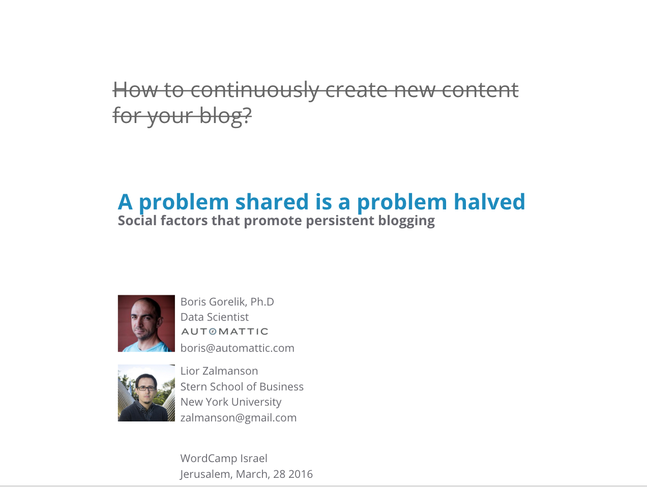 Opening slide