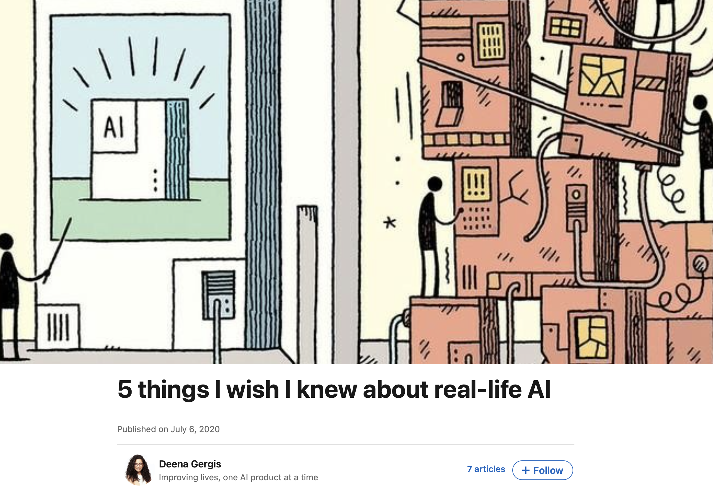 Five things I wish people knew about real-life machine learning